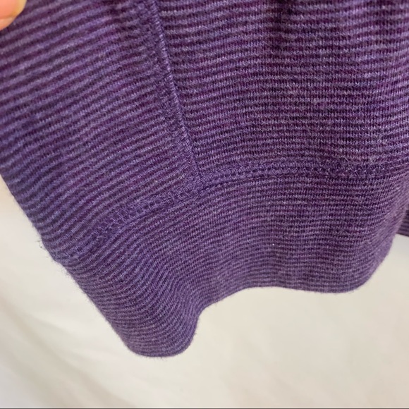 Bugatchi Sweater Men's L Large 1/4 Zip Long Sleeve Cotton Casual Pullover Purple - Picture 5 of 8